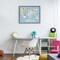 Stupell Industries Kid's Map Of World Blue Floating Frame, design by Carla Daly